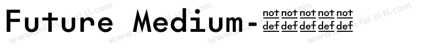 Future Medium字体转换